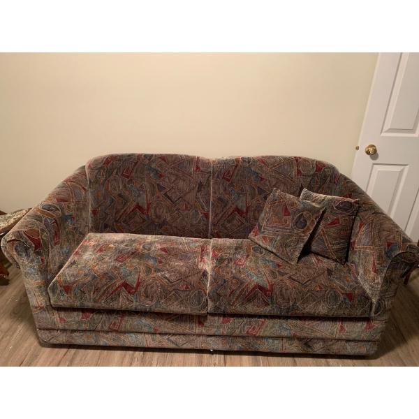 Vintage Patterned Sofa Loveseat 70x35x34