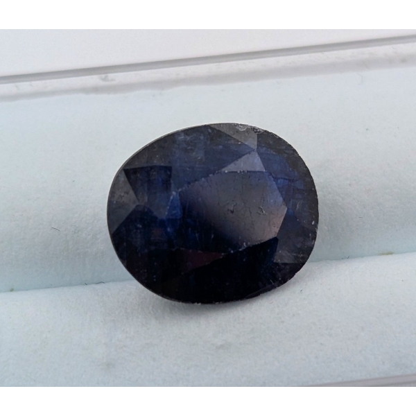 5.13 ct Certified Midnight Sapphire gemstone ($6,156 Appraisal)