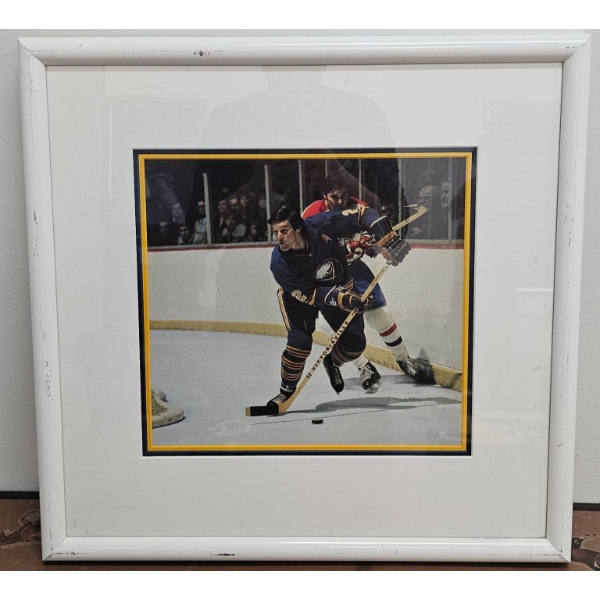 Framed 20x20 Hockey Action Photo with White Border
