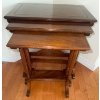 Image 2 : Antique Nest Of 3 Georgian Style Mahogany Nesting Tables(3) 24x12x28