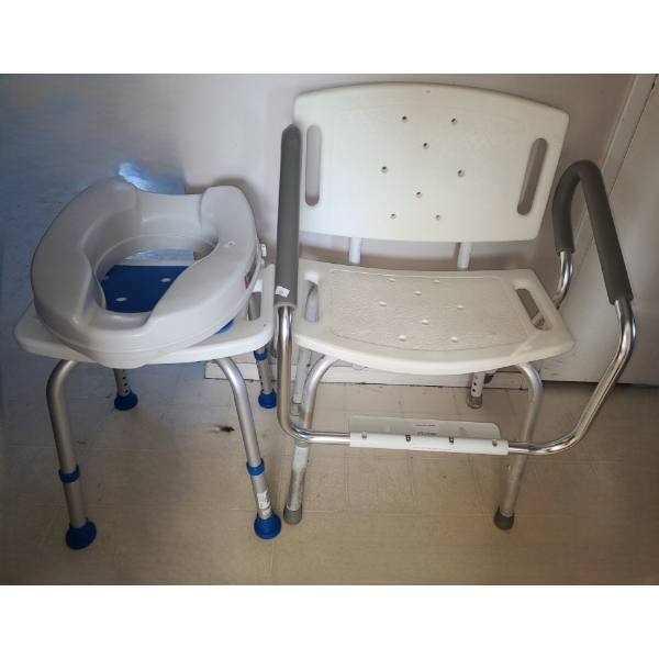 Shower Chair 20 W, 15 D, 31 T, Shower Stool, Toilet Seat Riser