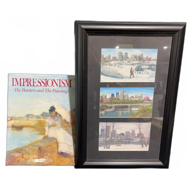 'Impressionism' Hardcover Book and 3-Tier Frame Edmonton Art Prints