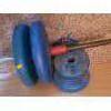 Image 3 : Weightlifting Bar and Weights as Shown (Blue Weights)