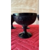 Image 3 : 7 Black Glass Goblets 