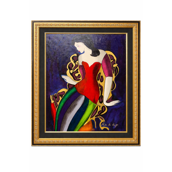 Linda Le Kinff Limited Edition Serigraph 5/150 Titled Soiree Reussie 1997