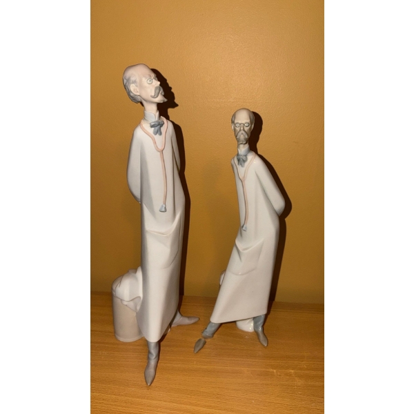 Lladro Doctors: 16 T, 14 T- One Has Broken Foot as Shown