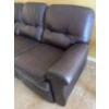 Image 2 : Leather 3 Seater Sofa - 88W, 33D, 39T 