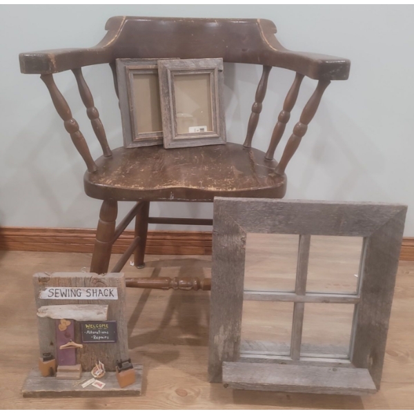 Collection of Frames & Sewing Room Decor  Chair, Frames & More