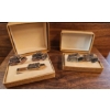 Image 1 : Gold Tone Bulldozer Cufflinks and Tie Clip
