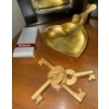 Image 2 : Ladies Accessory Lot - Brass Trinket Dish Tri Folding Mirror Skeleton Keys Eye Glasses & more