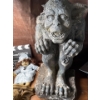 Image 3 : Garden Gargoyles (Lg is 25In Tall, Damage), Creepy Doll, Hollywood Sign, Heavy Wall Gargoyle Shelf 