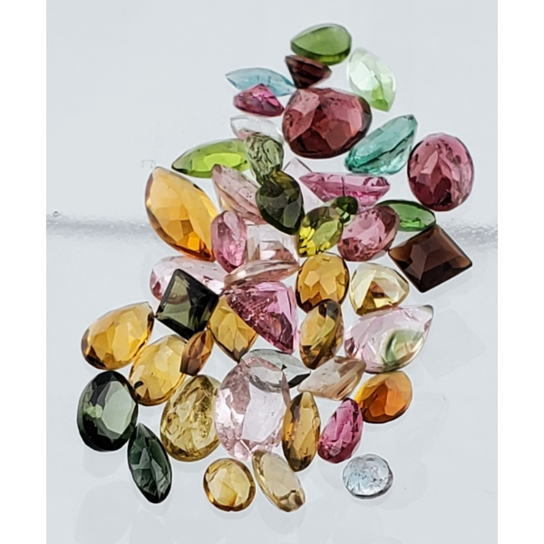 Tourmaline (11.6 ct, Assorted Faceted)