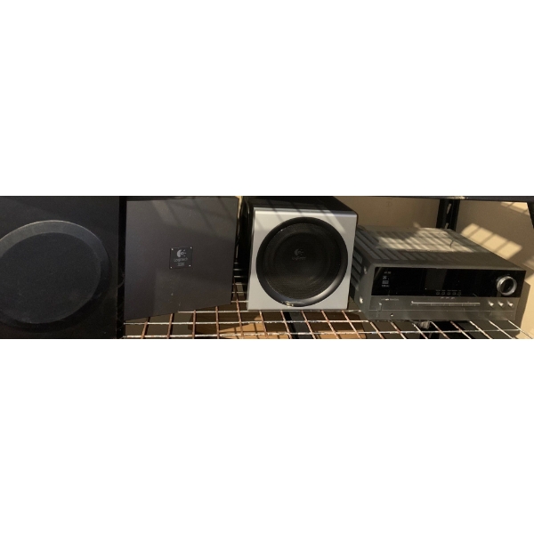 Harmon Kardan Speaker Mo. AVR135 w/ Logitech Speakers 