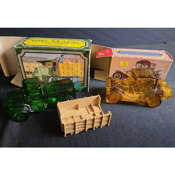 Avon Collectibles: Big Mac and Packard Roadster, w/ Original Boxes for Both