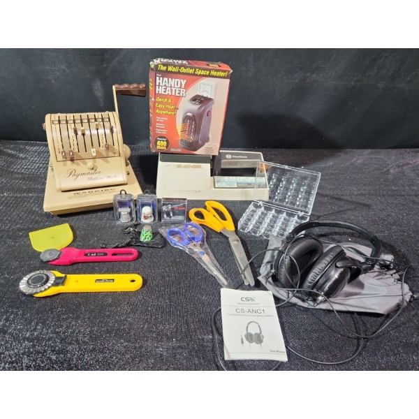 Vintage Office Meets Handy Modern Takes! Postal Weight, Plug in Headphones and More 