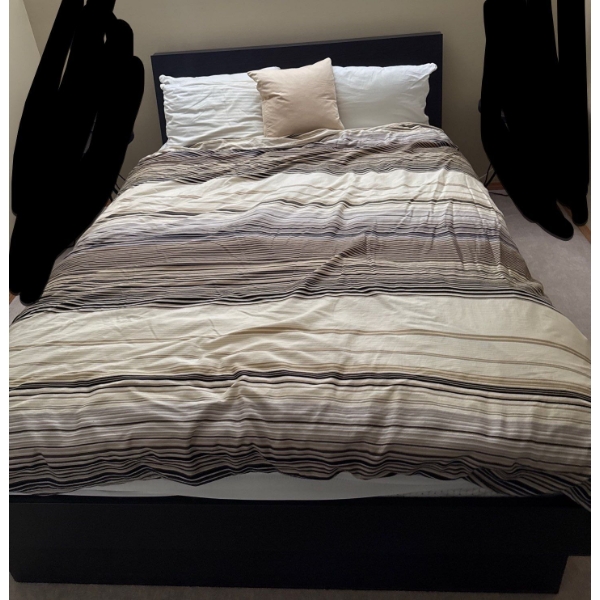 Double Size Bed w/ bedding, Mattress, Spring 