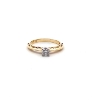 Image 1 : 14KY Solitaire Diamond Ring 0.20CT J-I2 SZ 6.25 2.28grams