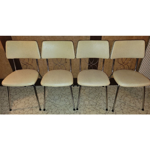 Retro Chrome Embellished Chairs 33T (4)