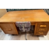 Image 2 : Antique Oak Government Desk 60 x 33 x 30T & Chair 