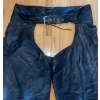 Image 6 : Vintage Genuine Leather Backless Chaps Men's Size L - Heavy Leather 