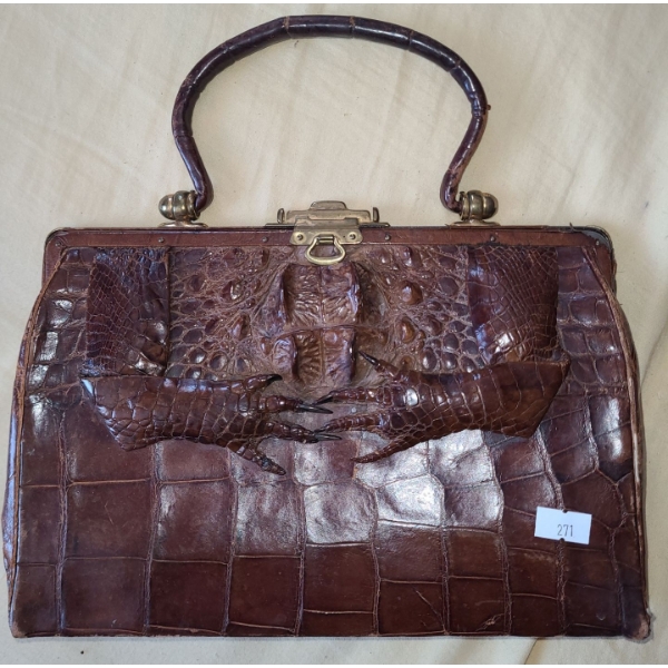Vintage Crocodile Handbag
