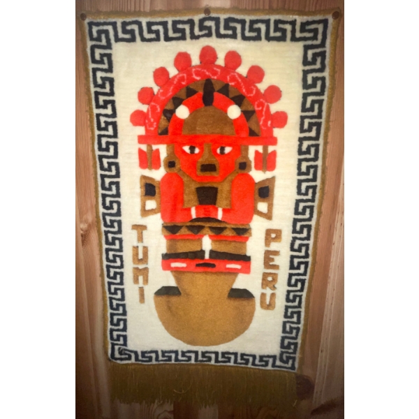 Collectible Wall Tapestry From  Tumi, Peru 17"x29"tall
