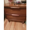 Image 2 : Bedroom Decor Set: Wooden Nightstand, Table Lamp, Alarm Clocks, and Trash Can