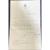 Image 1 : Authenticated John Diefenbaker Hand Written Signature Typed Letter House of Commons Stationary