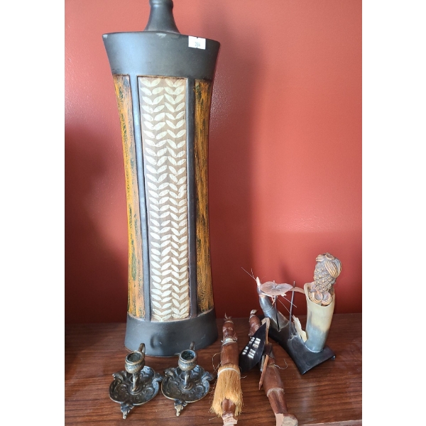 Ceramic Tower Lantern Decor 20 T, Candleholders and More!
