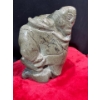 Image 5 : Inuit Elder Soapstone Carving 6Wx8H T-TAR
