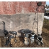 Image 1 : Garden Ornaments Including Cranes