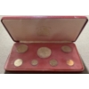 Image 1 : 1973 Liberia 7-Coin Proof Set-$5 Silver Coin 0.986 Ounces