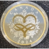 Image 1 :  2024 Celebrate Love $20 Fine Silver Gold Plating Coin