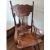 Image 2 : Wooden Rocking Chair w/ Carved Details 22 W, 34 D, 43 T