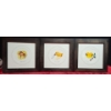 Image 1 : 3 Framed Food Drawings ( Mushrooms, Cheese, Olive Oil)
