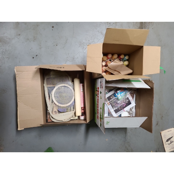 Assorted Craft Supplies (Embroidery Threads and More!) 