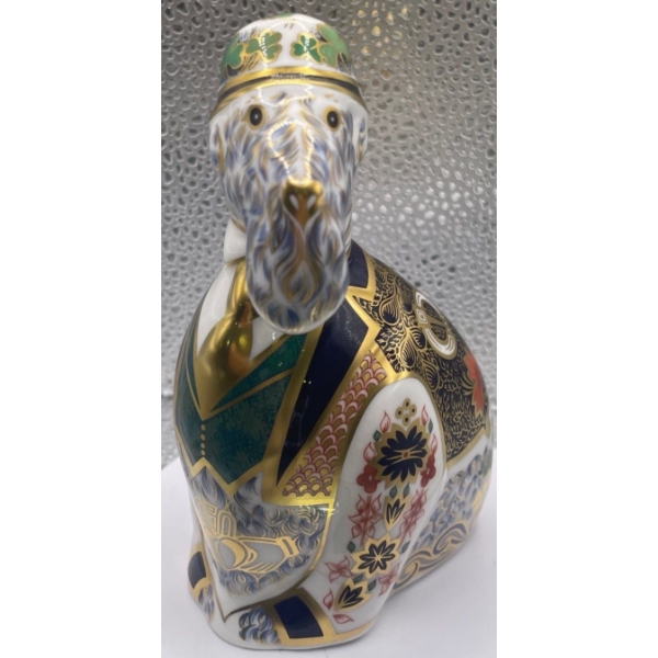 Gorgeous English Royal Crown Derby Bone China Irish Blue Kerry 960/1000 - 5.5In Tall 