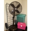 Image 1 : Home Owner's Essentials - Oscillating Floor Fan Laundry Hamper Metal Cart & More