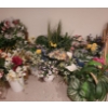 Image 6 : Large Assortment of Artificial Floral Decor- Also: Tall Curly Sticks 60 T, Some Holders Included