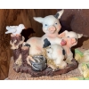 Image 2 : Enesco 1994 Animal Resin Figurines Set