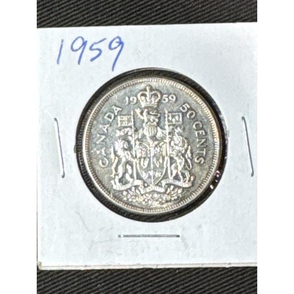Canada 1959 Half Dollar Coin