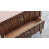 Image 7 : Vintage Mid-Century Wooden Dresser with Attachable Mirror and nightstands