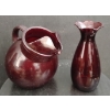Image 1 : Vintage Anchor Hocking Royal Ruby Red Tilt Pitcher & Anchor Hocking Royal Red Vase 