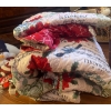 Image 2 : Christmas Queen Size Quilt w/ Matching Shams & Assorted Holiday Decor