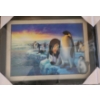 Image 4 : 3-D Art of Koi, Penguins, Pandas and Halo Framed Under Glass 12 1/2 w 17 h, 17 w 12 1/2 h