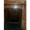 Image 4 : Vintage Wooden Desk on Wheels, No Key - 36W, 26D, 46T