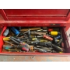 Image 6 :  red rolling two piece tool box with all consents