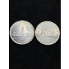 Image 1 : Silver Canadian dollars.800 46.6 g 1958 and 1962