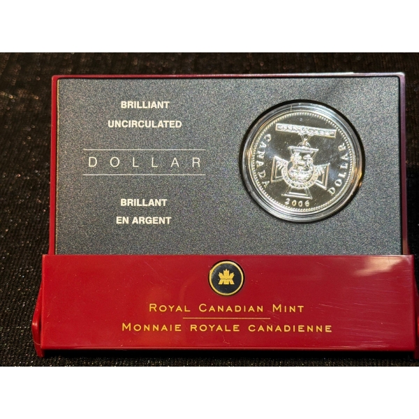 2006 $1 Victoria Cross Fine Silver Coin 25.175 Grams