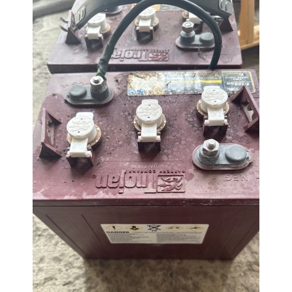 Pair of Trojan Batteries, Unknown Condition, As Pictured, T-105 Plus Deep Cycle 